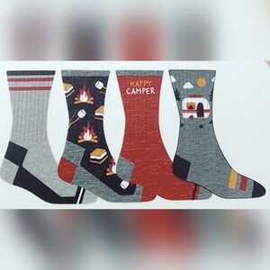 Happy Camper Men's Socks - 4 pack